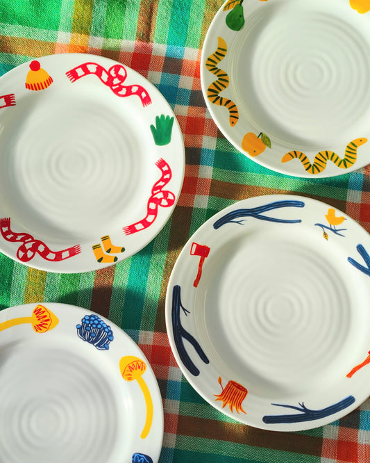 Hal Haines x &klevering breakfast plates