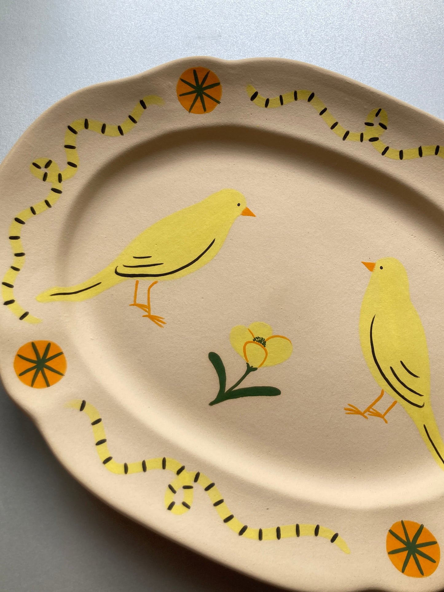 'Common Canaries' platter, 2023