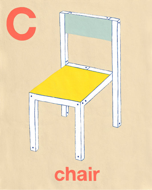 'C is for Chair' giclée print