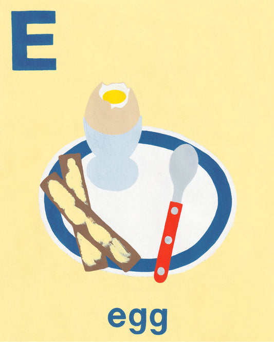 'E is for Egg' giclée print