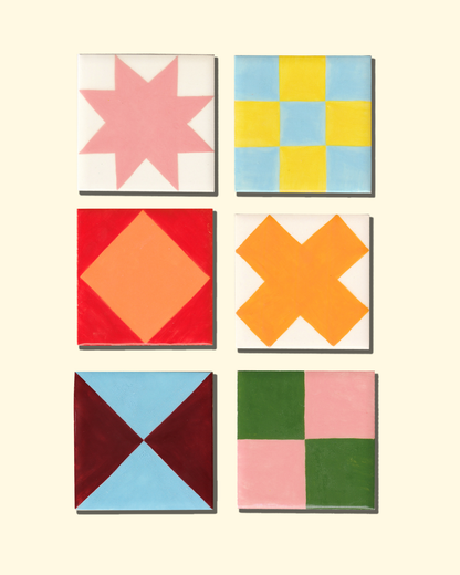 'Quilt v' tiles